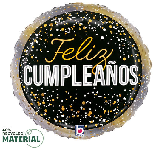 Cumpleanos Metalico Foil Balloons