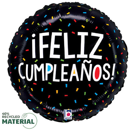 Cumpleanos Confeti Coloridos Foil Balloons