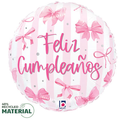 Monos Rosas de Cumpleanos Foil Balloons