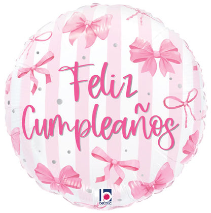 Monos Rosas de Cumpleanos Foil Balloons