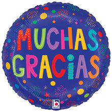 Mil Gracias en Azul Foil Balloons