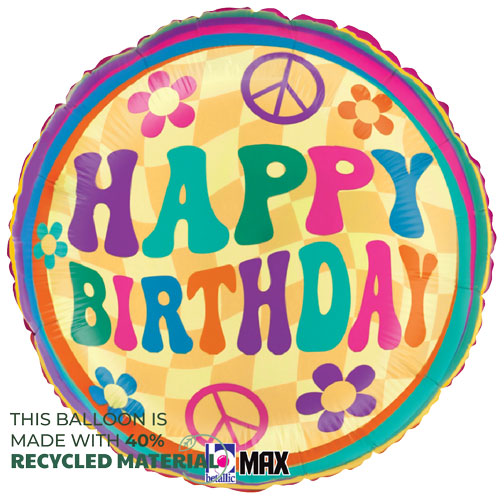 Groovy Birthday Daisies Foil Balloons