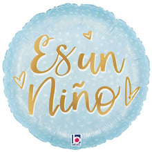 Azul Saten Para Bebe Foil Balloon