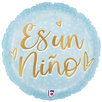 Azul Saten Para Bebe Foil Balloon