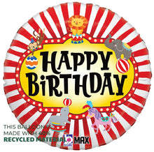 Circus Animals Birthday Foil Balloons