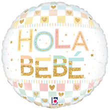 Pastel Hola Bebe Foil Balloon