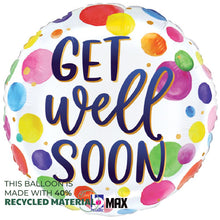 Get Well Watercolor Dots Foil Balloons