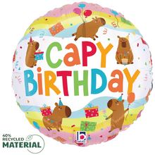 Capybara Birthday Foil Balloons