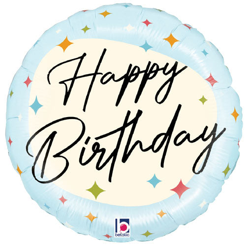 Classic Birthday Sparkles Foil Balloons