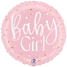 Baby Girl Pink Dots Foil Balloon