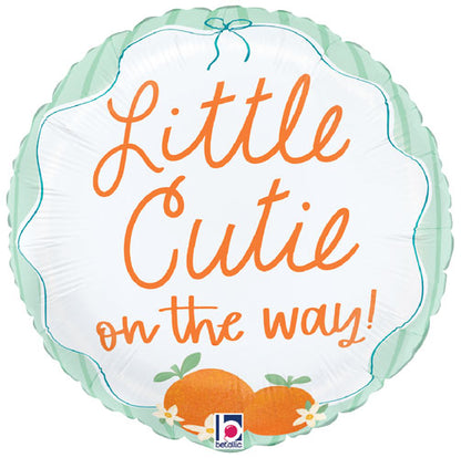 Little Cutie On The Way Foil Balloon