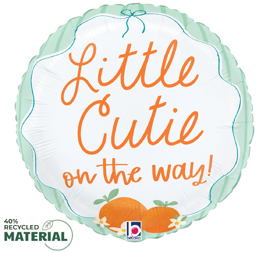 Little Cutie On The Way Foil Balloon