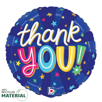 Coming Soon! Thank You Colorful Stars Foil Balloons