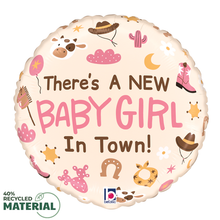 Coming Soon! Baby Girl in Town Foil Balloon