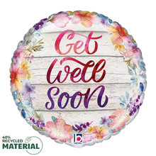 Coming Soon! Get Well Watercolor Flowers Foil Balloons