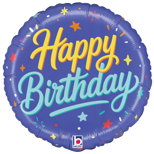 Coming Soon! Birthday Blue Celebration Foil Balloons