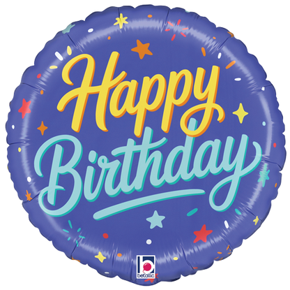 Coming Soon! Birthday Blue Celebration Foil Balloons