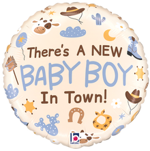 Coming Soon! Baby Boy in Town Foil Balloon
