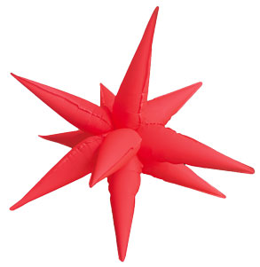 40 Inch Neon Red Starburst