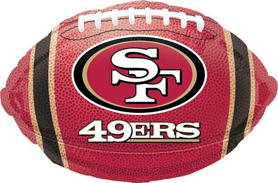 San Francisco 49ers Football Foil Balloons