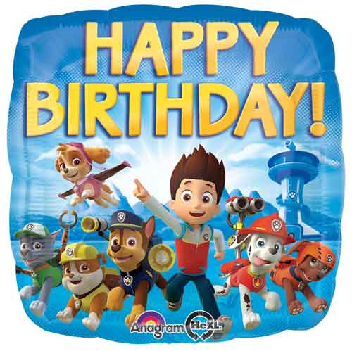 Paw Patrol Foil Balloons