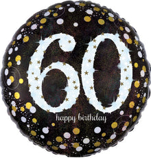 Sparkling 60th Birthday Foil Balloons