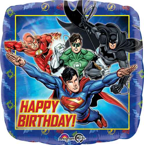Justice League Birthday Foil Balloon