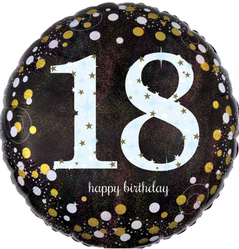 Sparkling 18th Birthday Foil Balloons