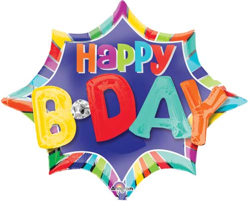 Birthday Burst Multi-Balloon Shape