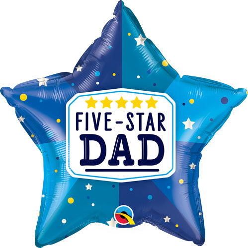 Five-Star Dad Foil Balloons
