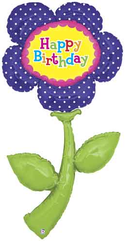Fresh Picks Purple Birthday Balloon Shape