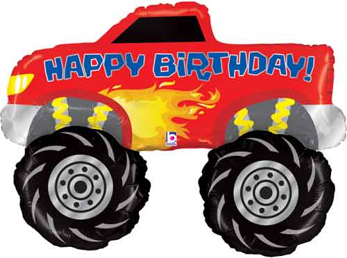 Birthday Monster Truck Shape