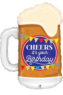 Birthday Cheers Beer Shape