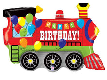 Birthday Party Train Foil Balloons