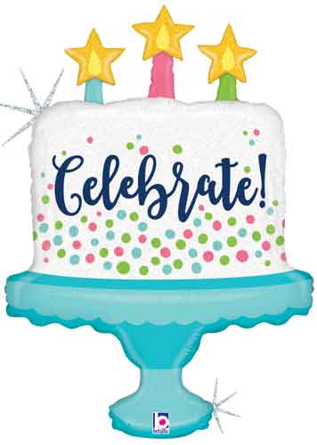 Celebrate Cake Balloon Shape