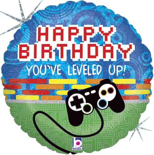Game Controller Birthday Foil Balloons