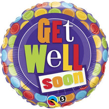 Get Well Dot Pattern Foil Balloons