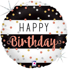 Rose Gold Birthday Foil Balloons