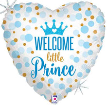 Glitter Baby Prince Foil Balloons