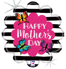 Mother's Day Radiant Butterfly Foil Balloons