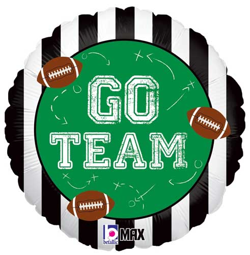 Go Team Football Foil Balloons