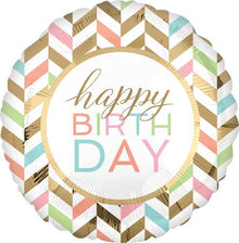 Pastel Celebration Birthday Jumbo Balloon