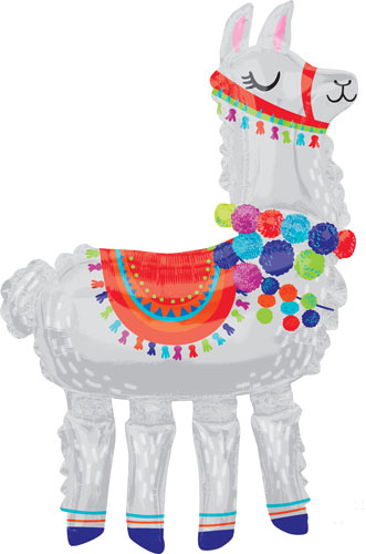 Llama Airwalker Foil Balloons