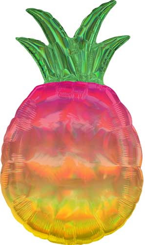Pineapple Iridescent Balloon Shape