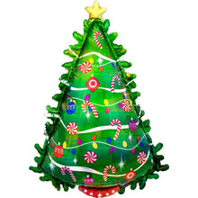 Holographic Green Christmas Tree Shape