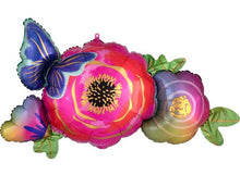 Flowers & Butterfly Balloon Shape