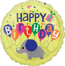Birthday Elephant Foil Balloons