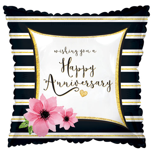 Anniversary Stripes Foil Balloons