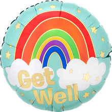 Get Well Golden Rainbow Foil Balloons