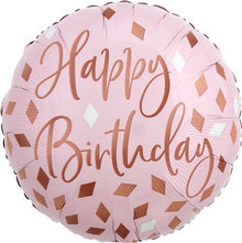 Blush Birthday Foil Balloons